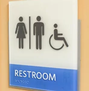 Acrylic Sign with Braille Acrylic Sign with Braille