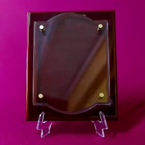 Acrylic suspended on Rosewood Acrylic suspended on Rosewood