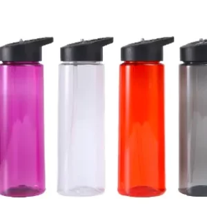Clear Plastic Waterbottle with coloured lid Clear Plastic Waterbottle with coloured lid