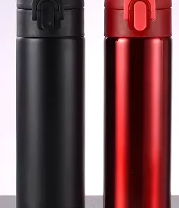 Flip Top Vaccum Flask. 400ml Stainless Steel. Flip Top Vaccum Flask. 400ml Stainless Steel.