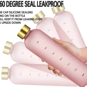 Gold Top Measurement Water Bottle Gold Top Measurement Water Bottle