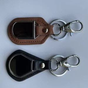 Leather Insert keyrings Leather Insert keyrings