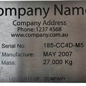 Metal Plate _ Metal Plate , Signature Products & Awards Limited