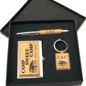 Pen Set (Wooden Keyring, Pen and Business Card Holder) Pen Set (Wooden Keyring, Pen and Business Card Holder)
