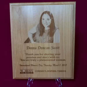 Photo Engraved Wooden Plaque