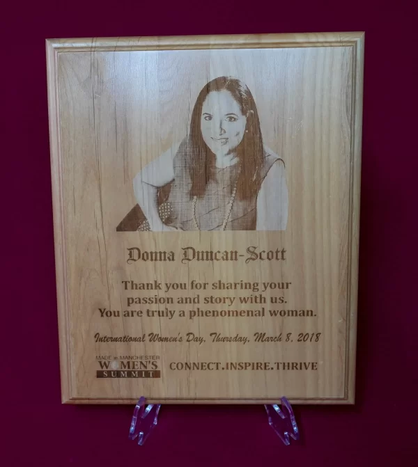 Photo Engraved Wooden Plaque