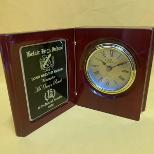 Rosewood Book Clock Rosewood Book Clock